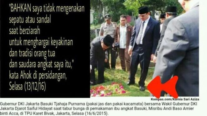 
 Ahok bohong di persidangan ini buktinya