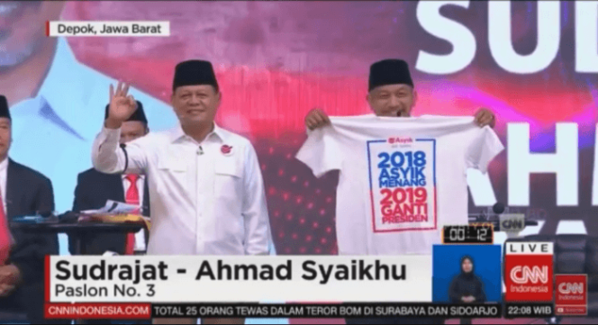 
 Bawaslu Tak Temukan Pelanggaran Pidana di Kaus ‘Asyik Menang, 2019 Ganti Presiden’