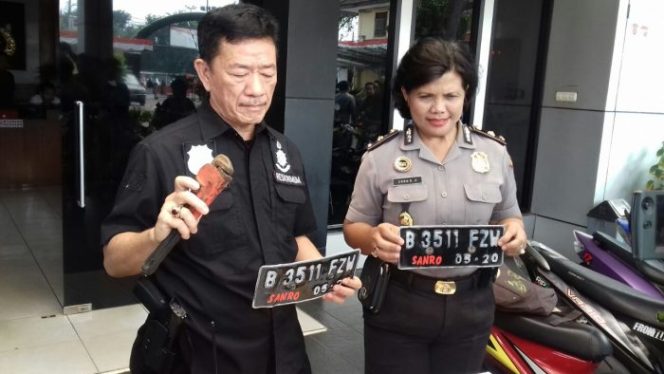 
 Polres Metro Bekasi Kota Bekuk Pelaku Curanmor