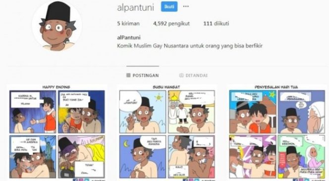 
 Didesak Umat, Instagram Tutup Akun Komik Muslim Gay