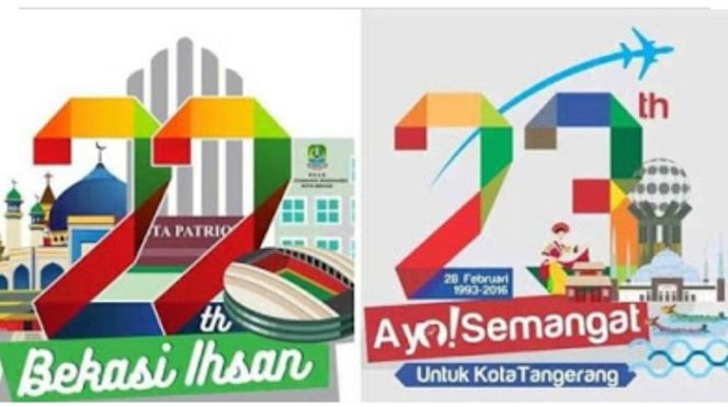 
 Soal Plagiat Logo HUT Kota Bekasi, Chairoman: Ini Kota Kreatif apa Kota Manipulatif?