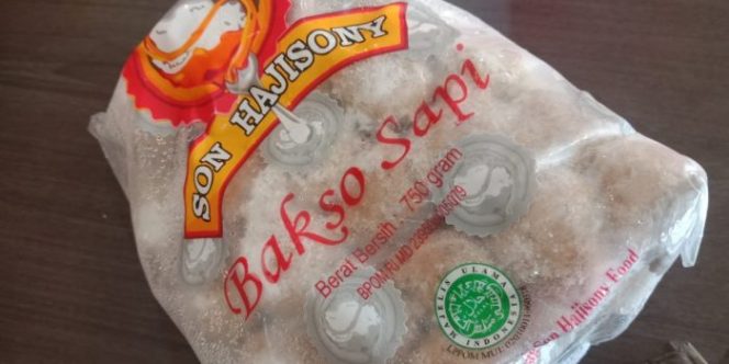 
 Frozen Pempek Lenjer dan Ada’an serta Bakso Sapi Produk Andalan Bakso Haji Sony Lampung