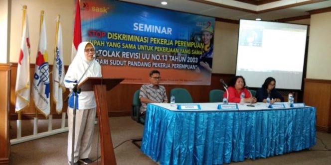 
 Aktivis Buruh  Minta Tidak Ada Lagi Diskriminasi Pekerja Perempuan