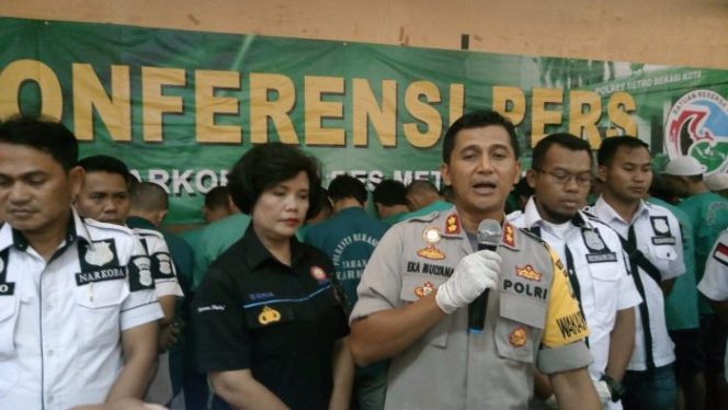 
 Dalam 15 Hari, Polrestro Bekasi Kota Ungkap 44 kasus Narkoba