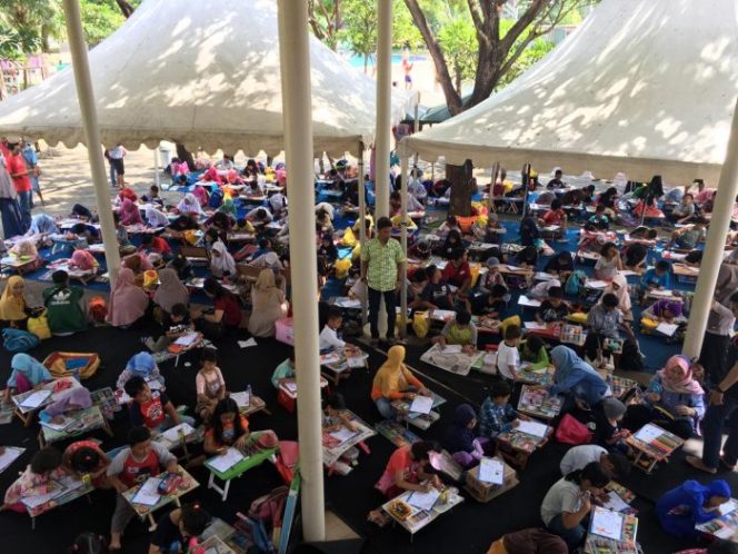 
 Hilo gelar HiLo School Drawing Competition tingkat bekasi di Go! Wet Waterpark Bekasi