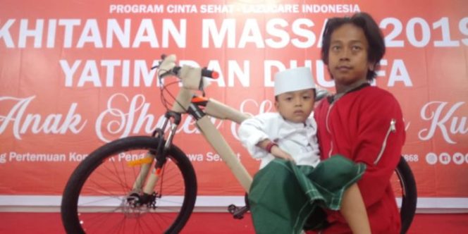 
 Peserta Khitanan Massal LAZ U-Care Indonesia Dapatkan Doorprize 10 Sepeda Gunung