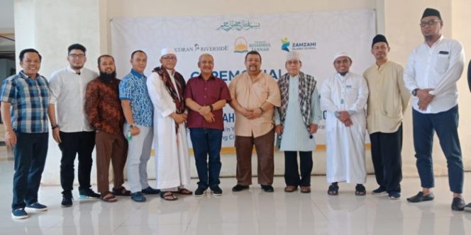 
 Peletakan Batu Pertama Pembangunan Masjid dan Zamzami Islamic School di Apartemen Pancoran Riverside