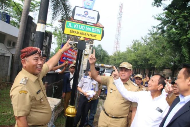 
 Hormati Jasa Pejuang, Ijo Bin Beih Jadi Nama Jalan di Kota Bekasi