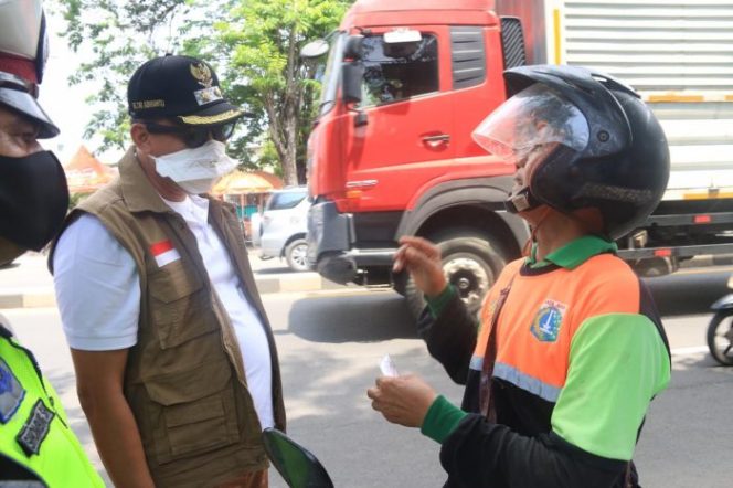 
 Persiapan PSBB, Wakil Wali Kota Bekasi Check Point Perbatasan Kota Bekasi