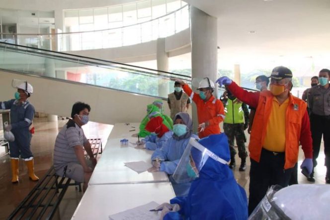 
 Hasil PCR di Pasar, 2 Positif Covid 19 Berasal dari Pedagang Pasar Wisma Asri