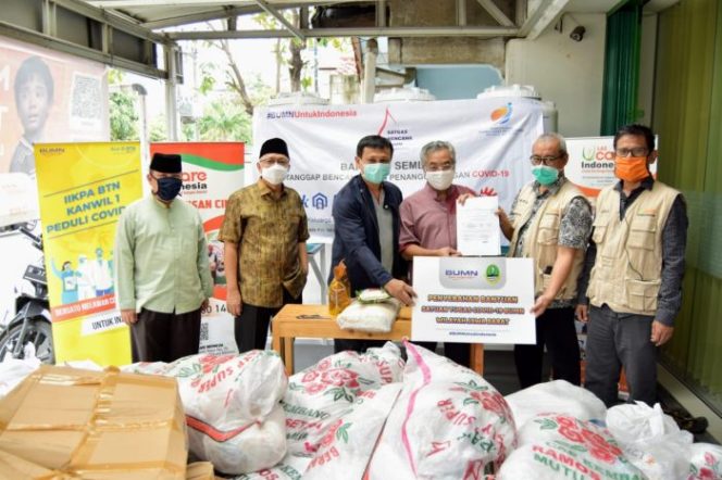 
 PT Telkom Gandeng LAZ U-Care Indonesia Salurkan Bantuan 2.500 Paket Sembako