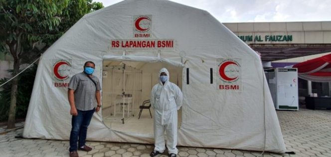 
 RS Lapangan BSMI untuk Covid-19 Mulai Beroperasi