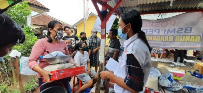 
 BSMI Dirikan Posko Kesehatan dan Bantuan Peralatan Dapur Banjir Bandang Sukabumi