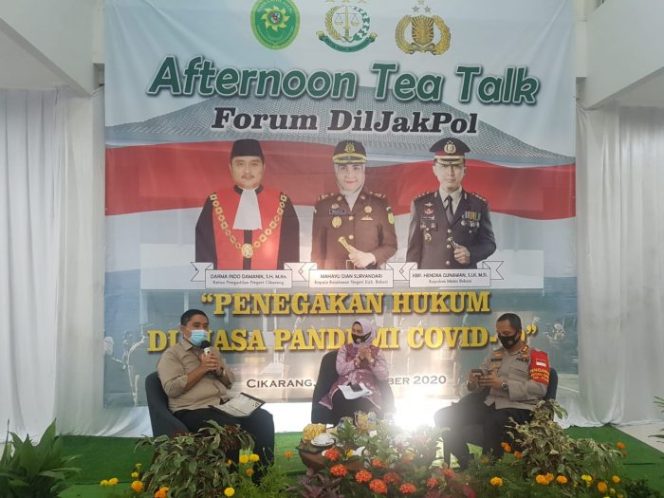 
 Forum Diljakpol Kabupaten Bekasi Dukung Penegakan Hukum Terhadap Pelaksanaan Protokol Kesehatan