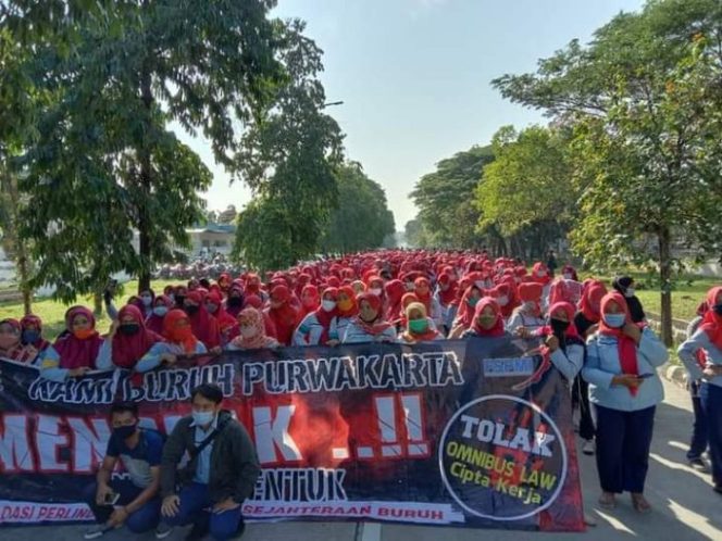 
 Hari Ketiga, KSPI Tetap Pusatkan Aksi di Daerah Industri
