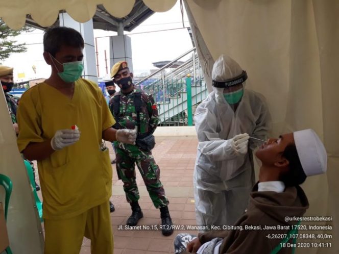 
 Tiga Pilar Kecamatan Cikarang Barat Lakukan Penegakan Prokes Covid 19 pada Masa Yang Akan Lakukan Aksi1812