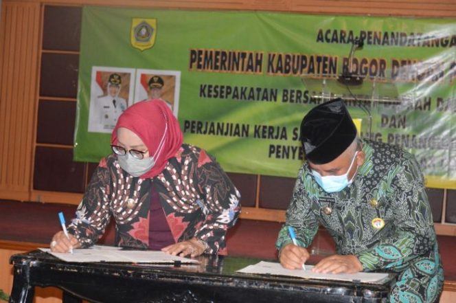 
 Wali Kota Bekasi dan Bupati Bogor Tandatangai Perjanjian Kerjasama Penanggulangan Kebakaran dan Penyelamatan di Wilayah Perbatasan