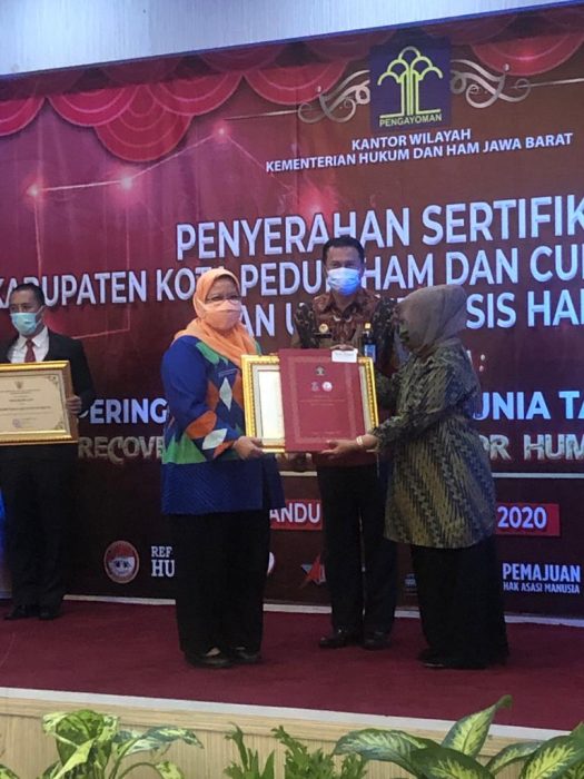 
 Empat Kali Berturut-turut Pemkot Bekasi Raih Penghargaan “Kota Peduli HAM” Tahun 2019