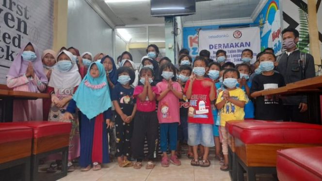 
 Teladanku, Cahaya Quran Charity gandeng RKI Makan Bersama Anak Yatim Dhuafa korban Bencana