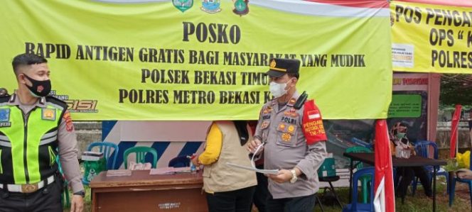 
 Pemkot Bekasi dan Jajaran Kepolisian Resort Metro Bekasi Kota Gelar Tes Rapid Antigen