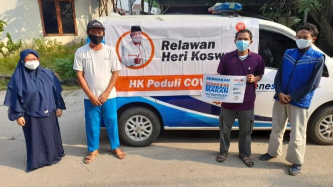 
 Kolaborasi Relawan Kembali Bantu Warga Isoman, Heri Koswara: Ayo Bahu Membahu Bantu Sesama