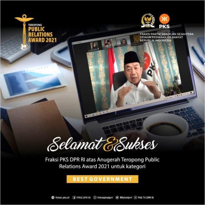
 Fraksi PKS DPR RI Raih Penghargaan TPR Award, Heri Koswara: Kita Turut Senang dan Bangga