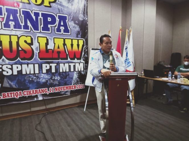 
 Furqon Minta Buruh SPAMK FSPMI Berjuang Maksimal: PKB Tanpa Omnibus Law