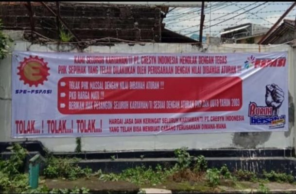 
 FSPASI: Jangan Rendahkan Martabat Buruh Perempuan, Penuhi Tuntutan Karyawan PT Cresyn Indonesia