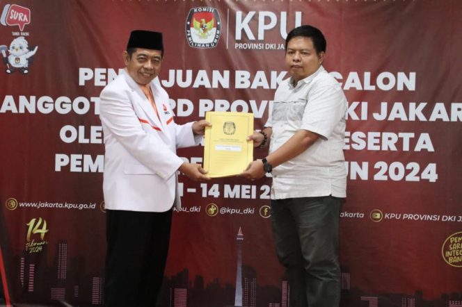 
 Pecah Telur, PKS Partai Politik Pertama Daftarkan BCAD Ke KPU DKI Jakarta