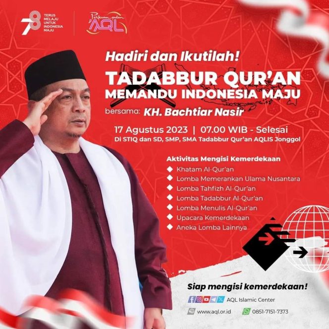 
 Perkumpulan AQL Akan Gelar Upacara Bendera HUT RI ke-78