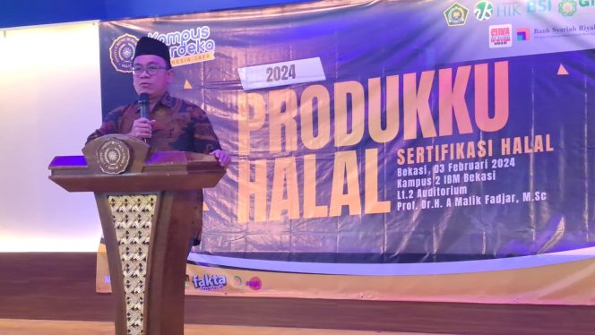 
 Rektor IBM Bekasi Dorong UMKM Lewat Seminar Pelatihan Dan Sertifikasi Halal