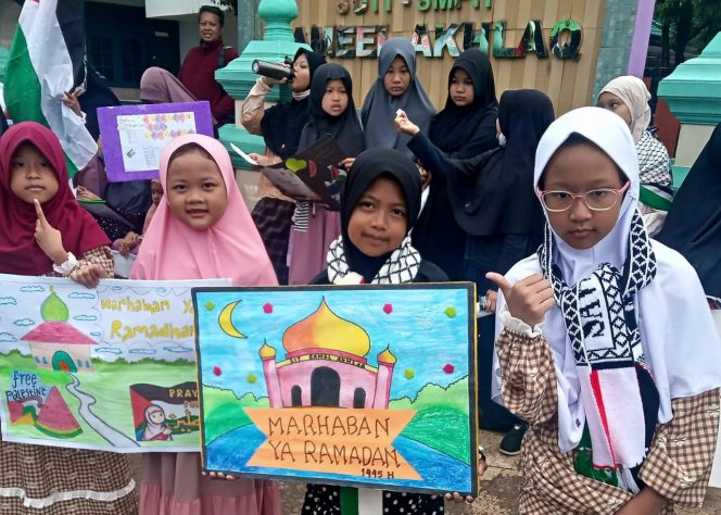 
 Peduli Kemanusiaan SDIT Gameel Akhlaq Gelar Tarhib Ramadan dan Galang Donasi Palestina