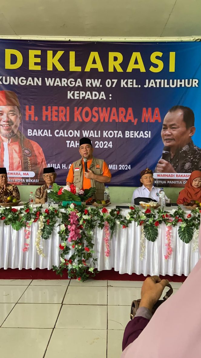 
 Deklarasi Dukungan Warga Jatiluhur Jatiasih untuk Heri Koswara