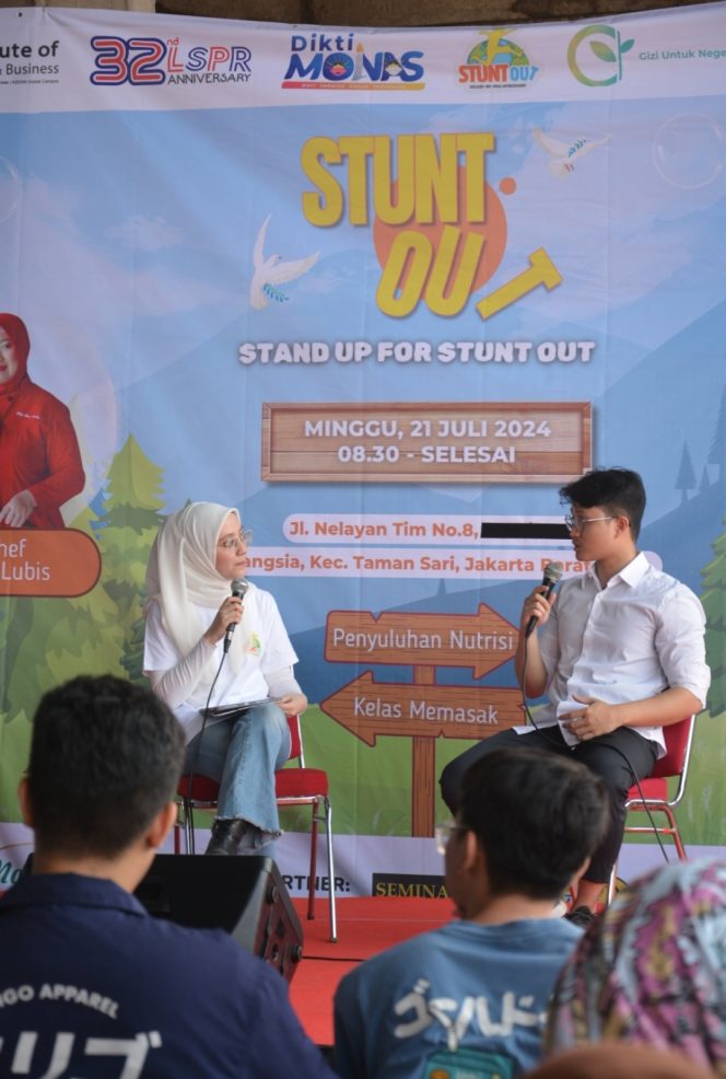 
 Stand Up for Stunt Out: Kegiatan Melawan Stunting dari Mahasiswa LSPR dan Gizi Untuk Negeri