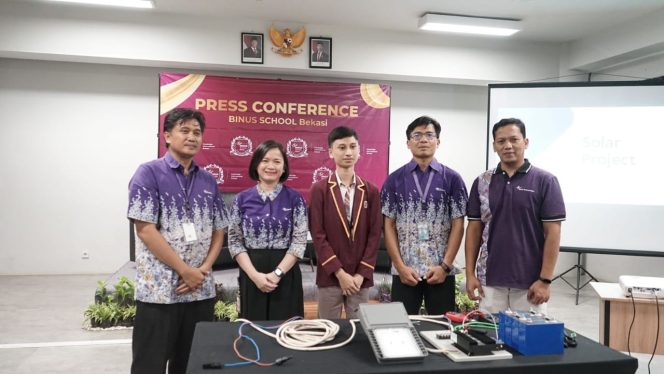 
 Dorong Penurunan Emisi, Siswa BINUS School Bekasi Hadirkan Lampu Tenaga Surya